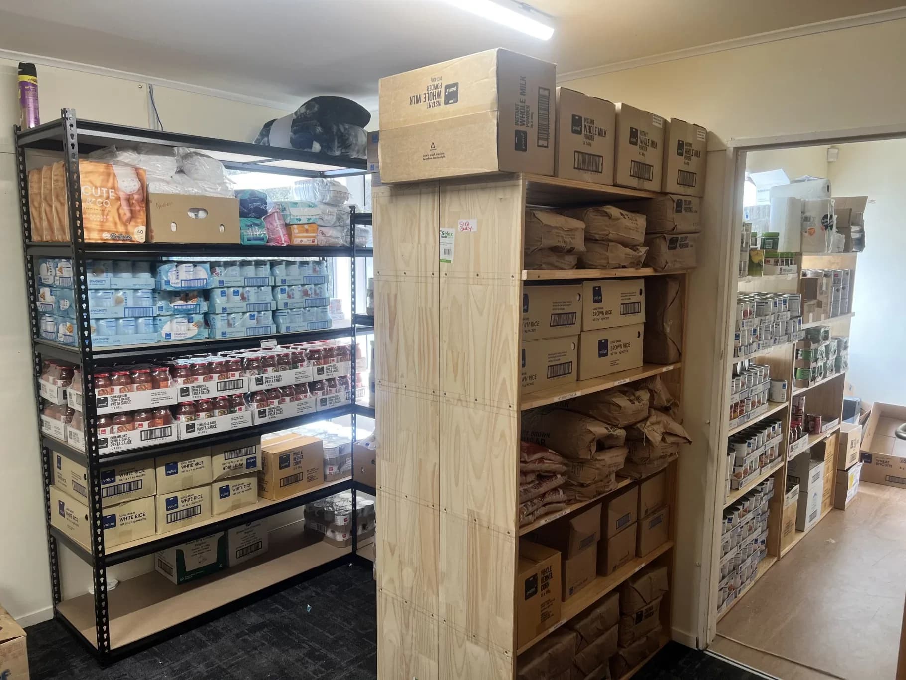 foodbank storeroom